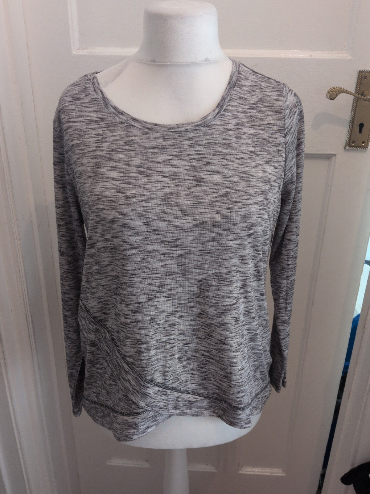 Cable & Gauge XL Grey Fleck T-shirt Long Sleeve