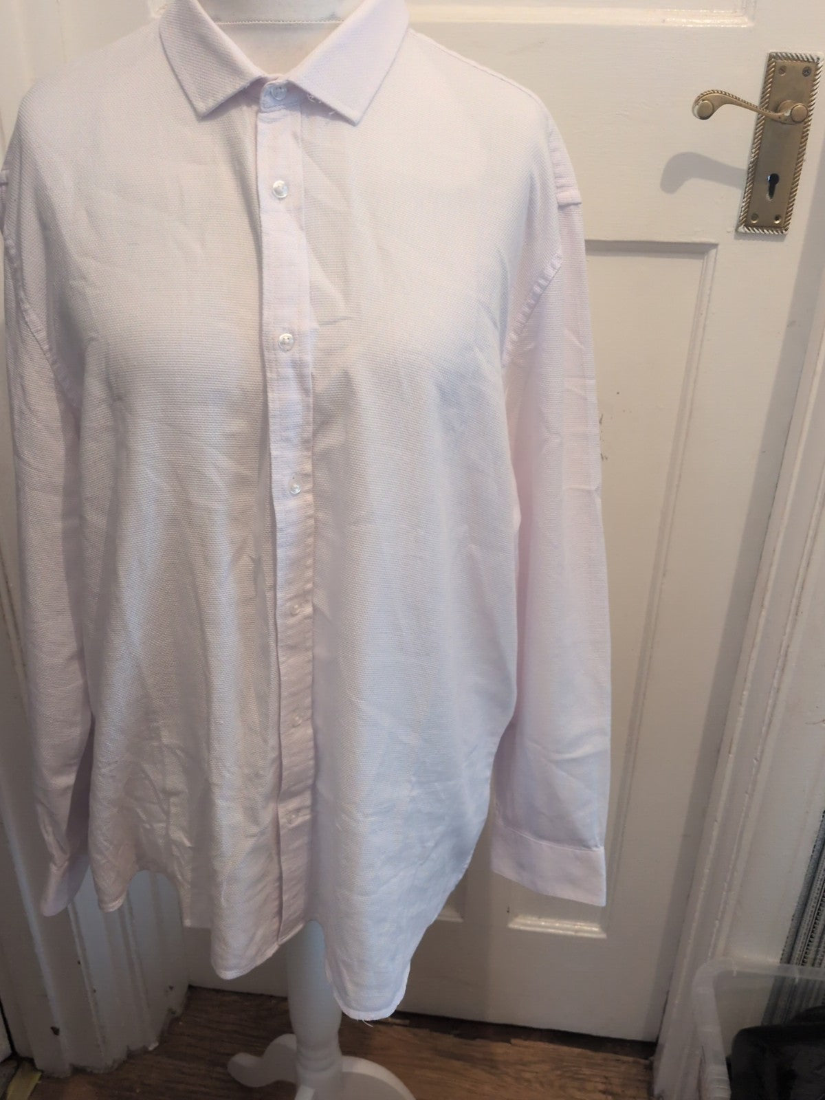 Primark 2XL White Long Sleeve Regular Fit Shirt