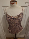 Ladies Primark Size 6-8 Leopard Print Sleeveless Cami