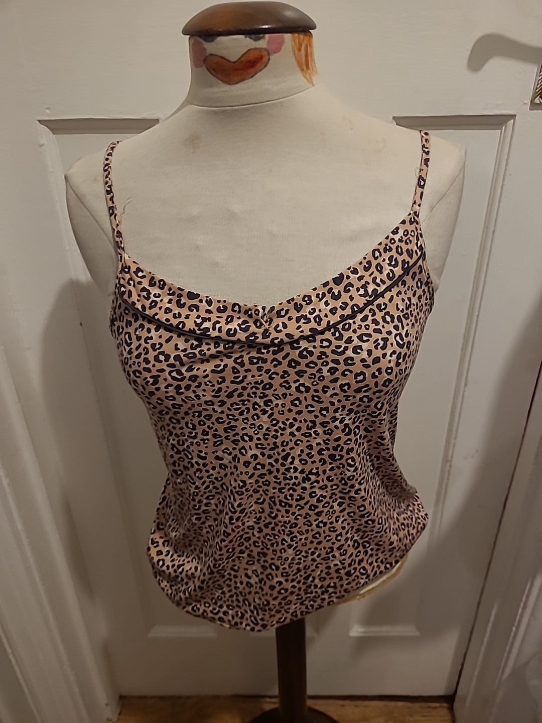 Ladies Primark Size 6-8 Leopard Print Sleeveless Cami