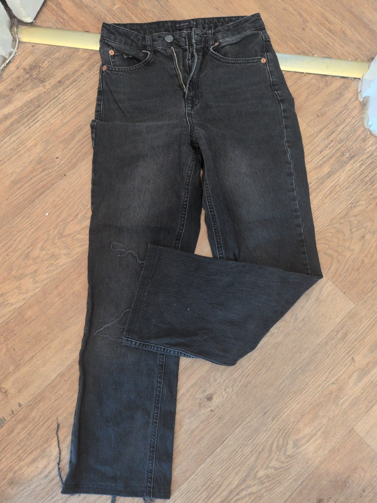 Ladies Stradivarius Size 34" Black Jeans