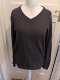Next Large Grey V Neck Pullover Jumper