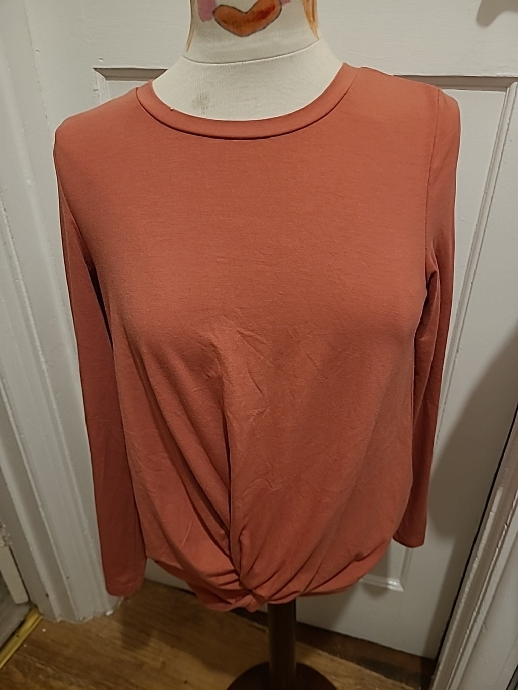 Ladies Mamalicious Size Medium Pink Long Sleeved Maternity Top