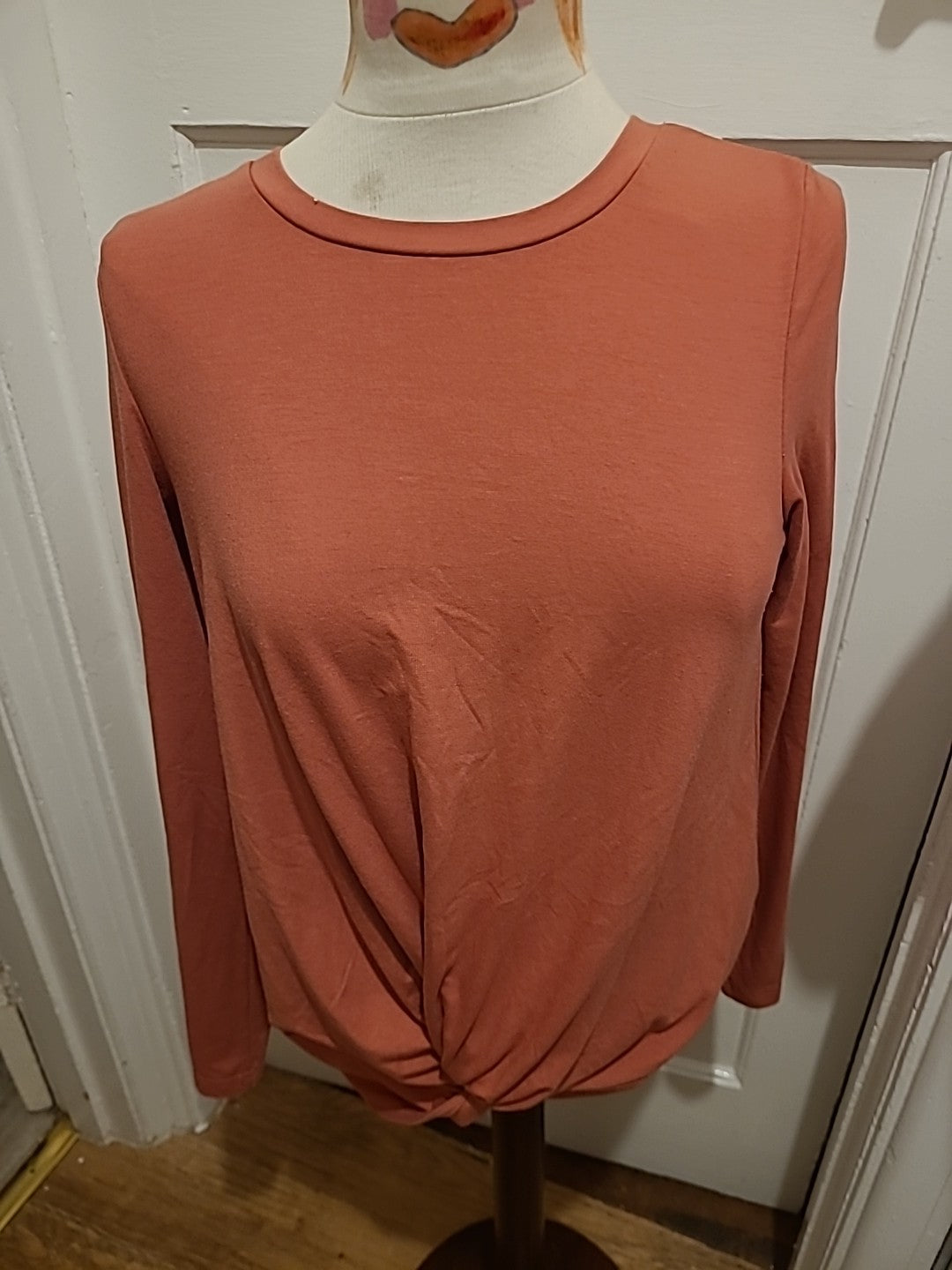 Ladies Mamalicious Size Medium Pink Long Sleeved Maternity Top
