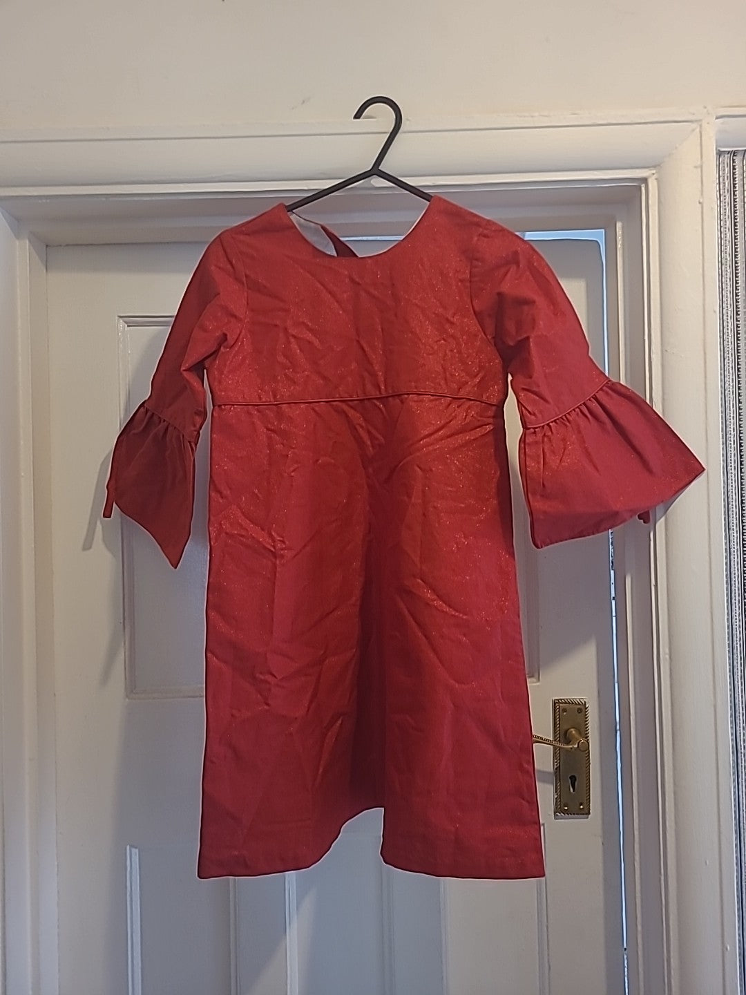 Brand New Girls Dondolo 10 Years Red Short Sleeved Dress Rrp $86.00
