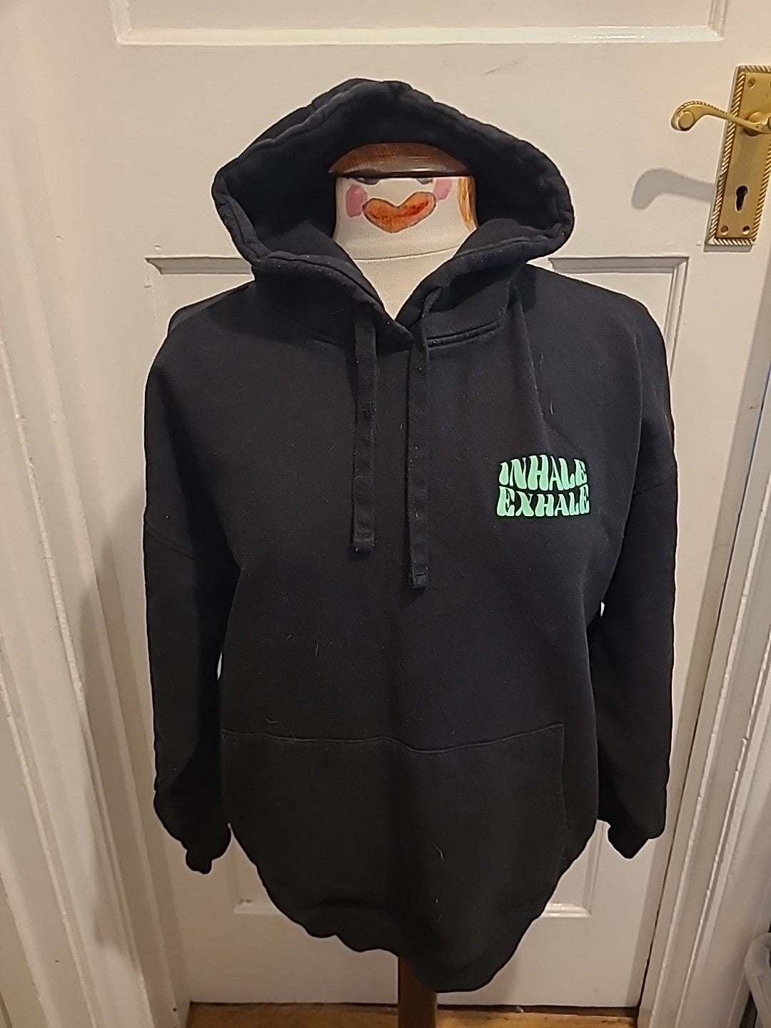 Ladies Primark Size 4-6 Black Long Sleeved Hoodie