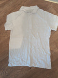 George 10-11 Years White Short Sleeve Polo Shirt School