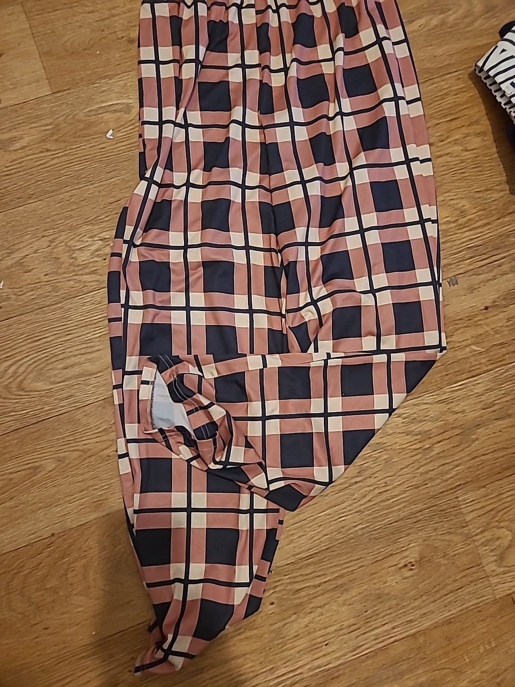 Ladies Size Large Brown/Black Elasticated Leggings