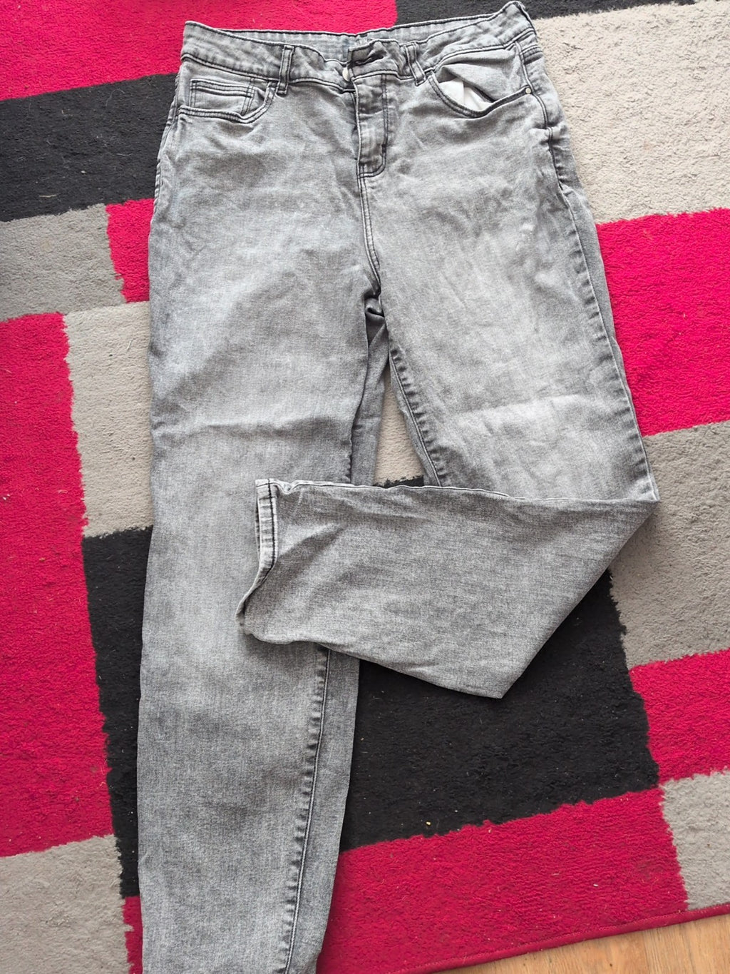 Denim By Tu 14 Girlfriend Grey Jeans