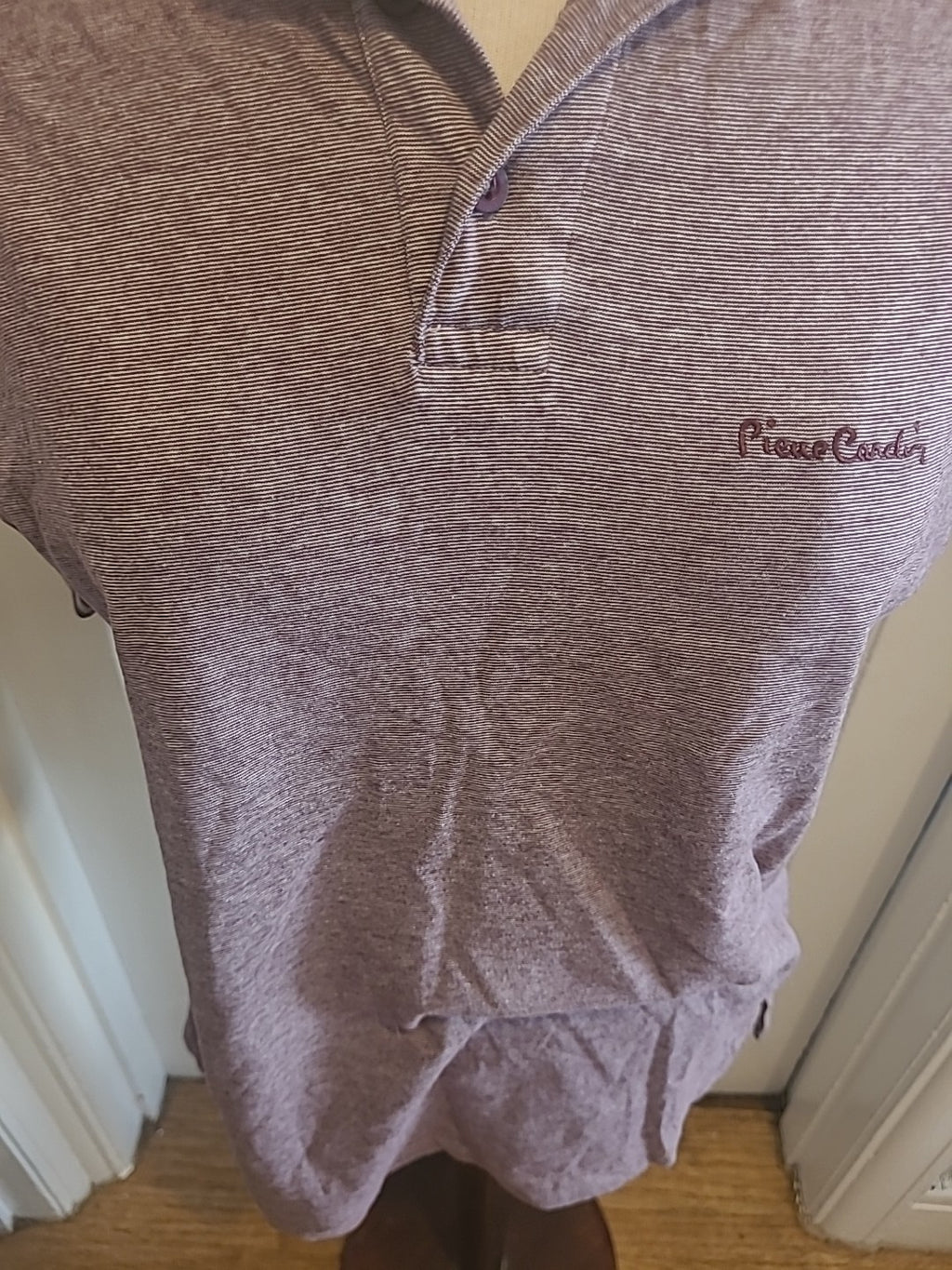Mens Pierre Cardin Size Small Purple Short Sleeved Polo