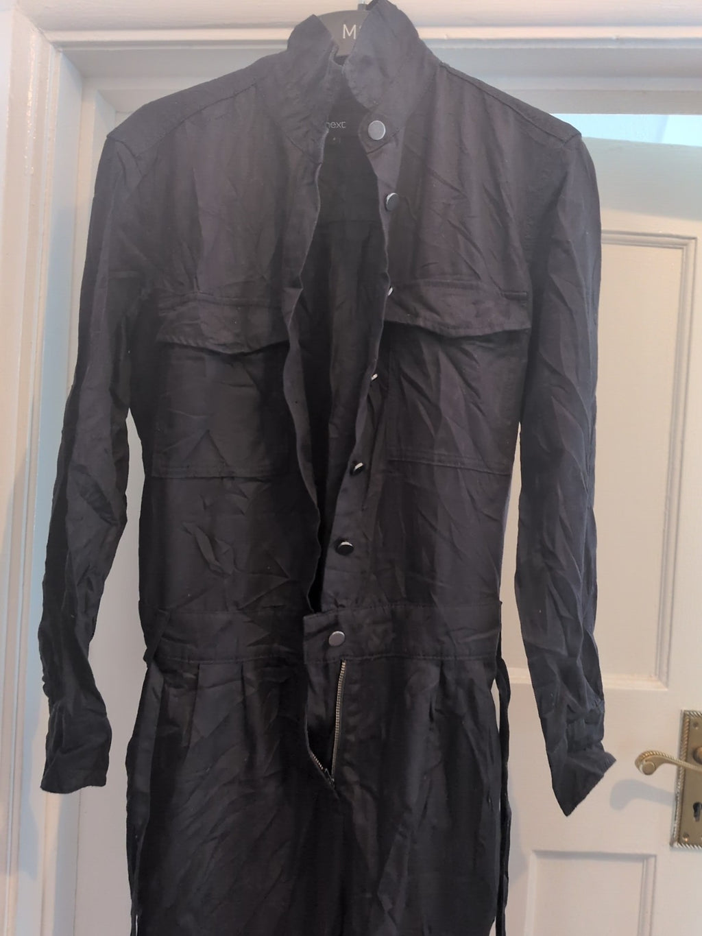 Next 8 Black Buttoned Jumpsuit