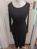 H&M Small Black Long Sleeve Pencil Dress