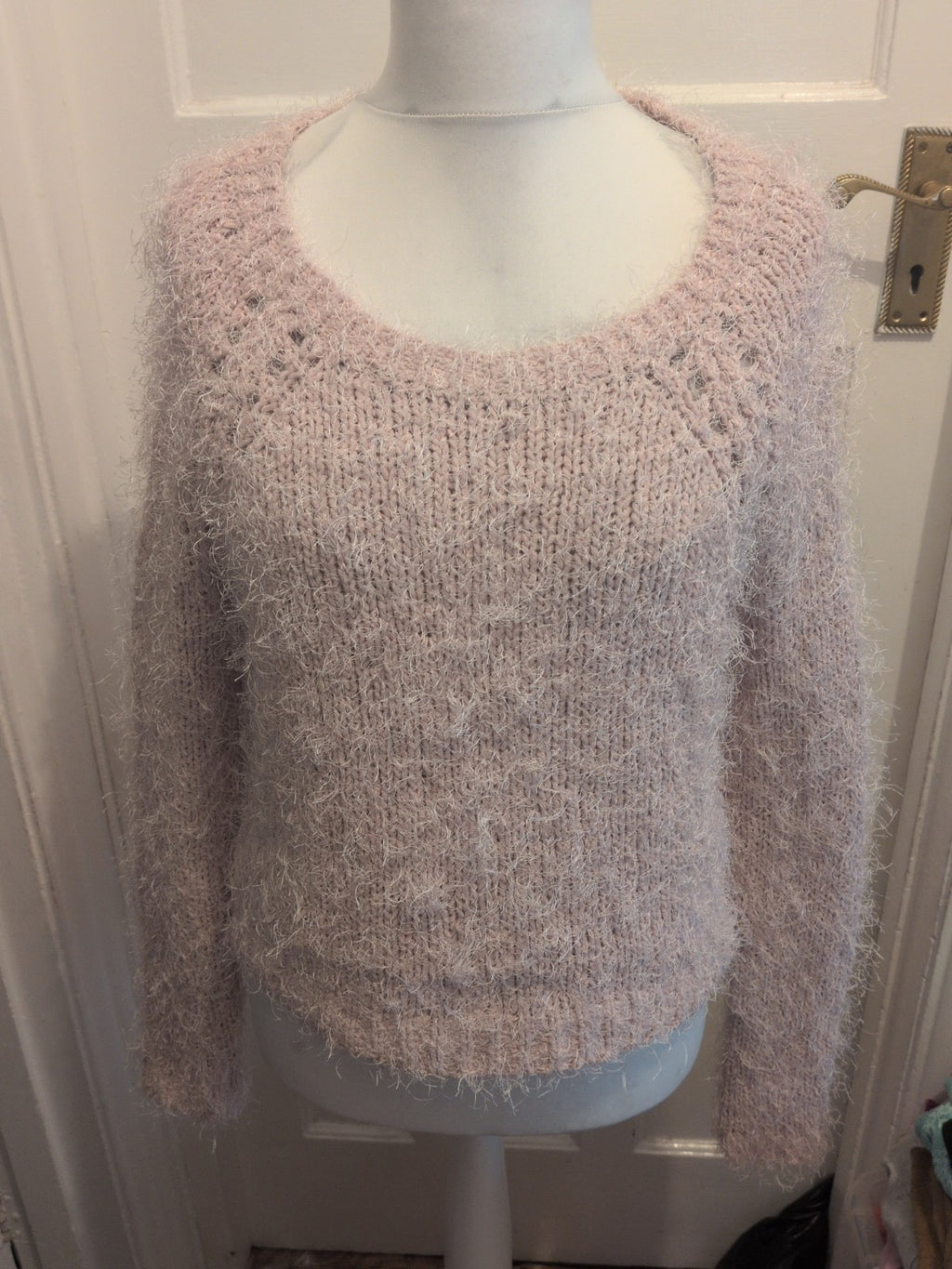 Tu 12 Pale Pink Fluffy Pullover Jumper