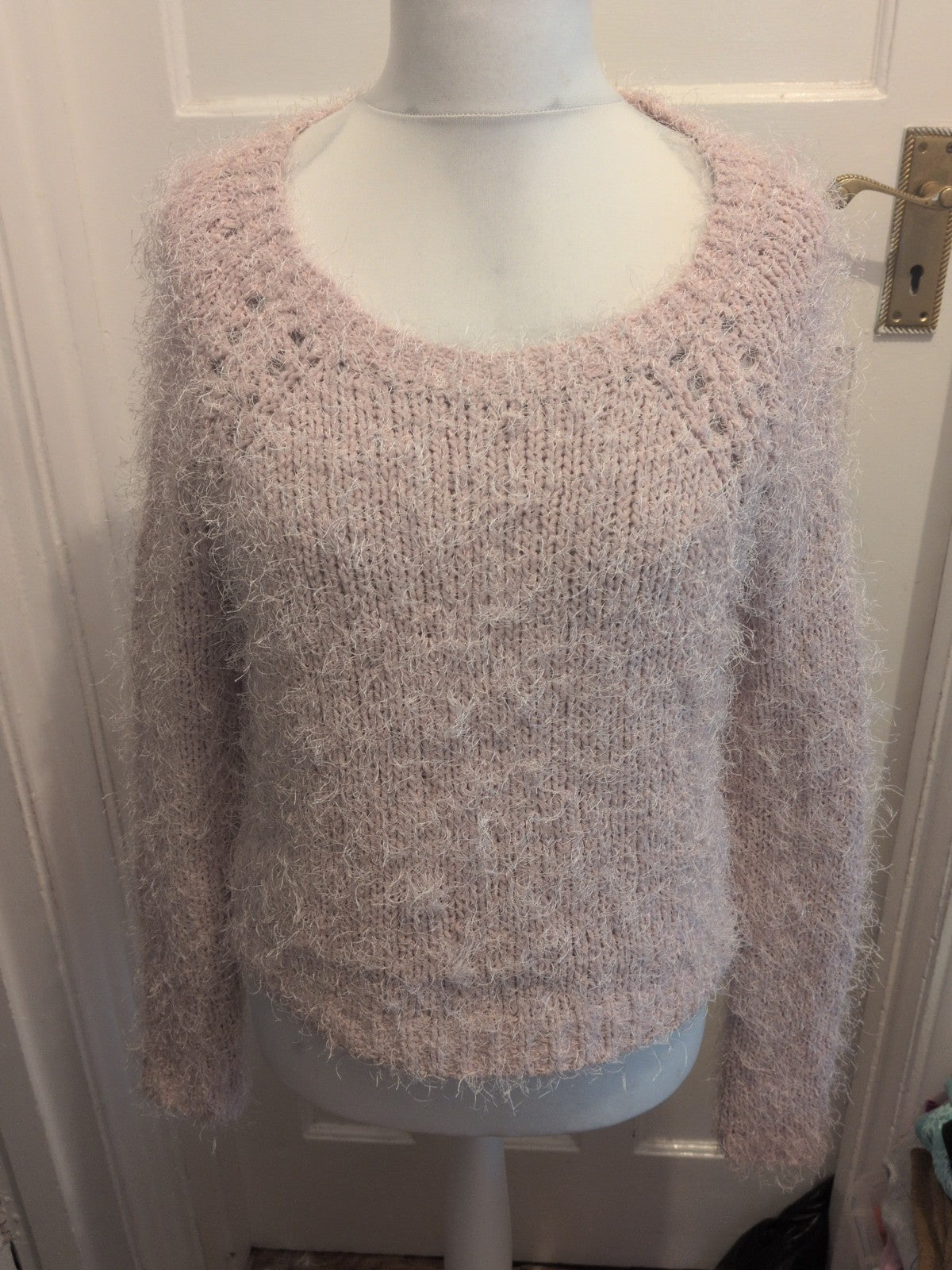 Tu 12 Pale Pink Fluffy Pullover Jumper