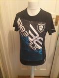 Mens 883 Police Size Small Black Print Tshirt