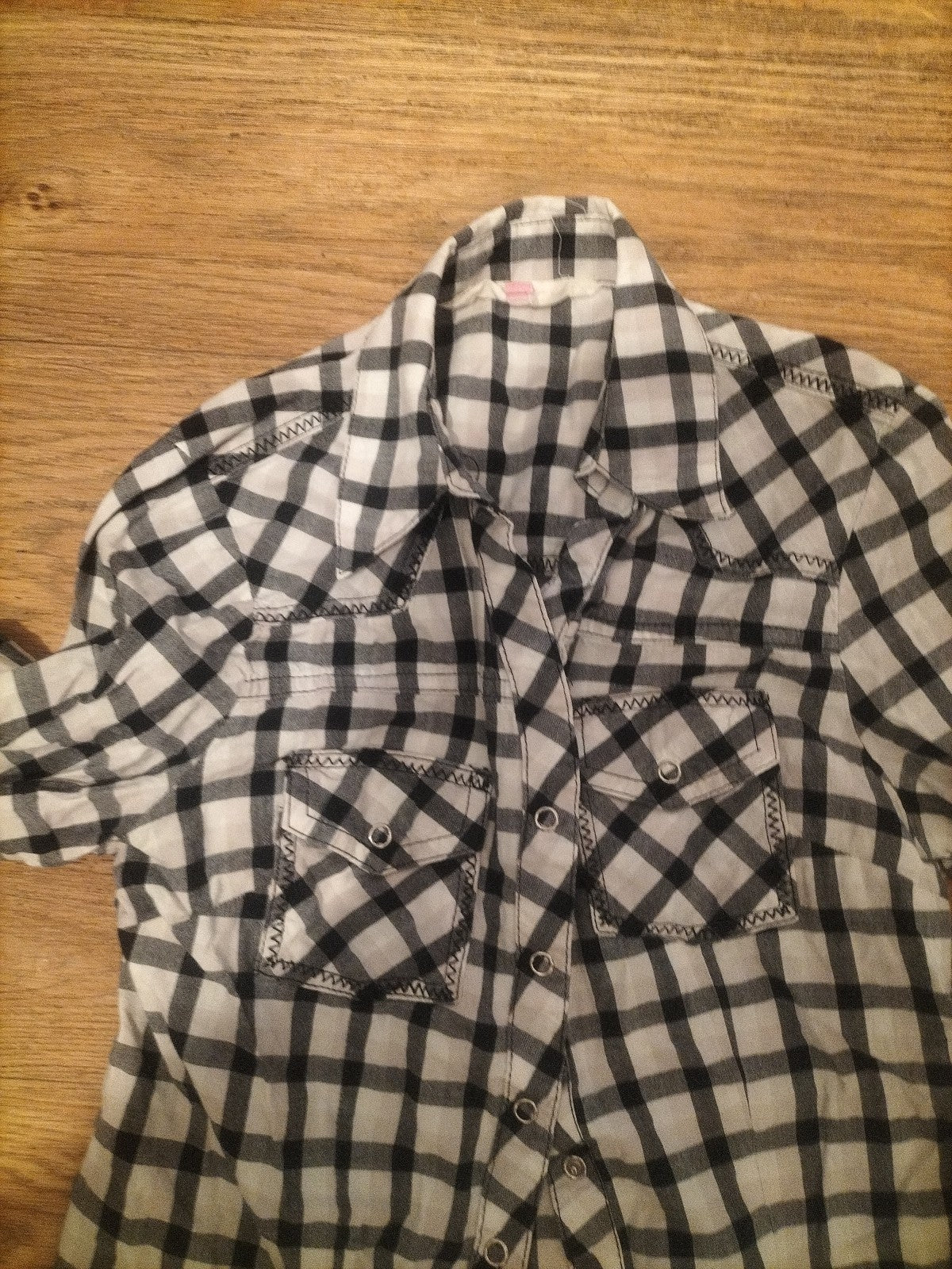 Girls New Look Age 13 Years Check Blouse