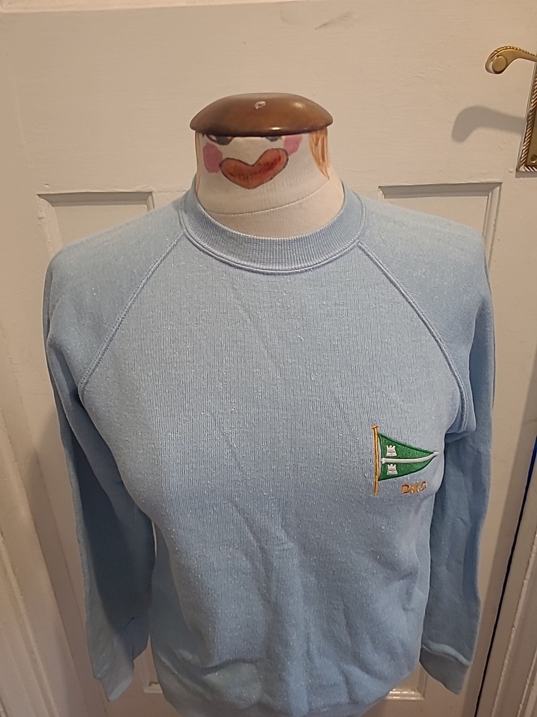 Mens Size Medium Pale Blue DYC Pullover Jumper