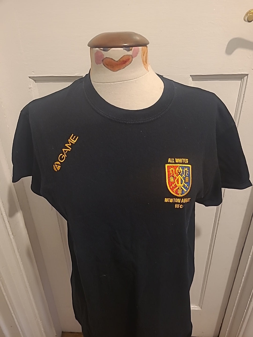 Mens Gildan Size Medium "Newton Abbot RFC" Black Tshirt