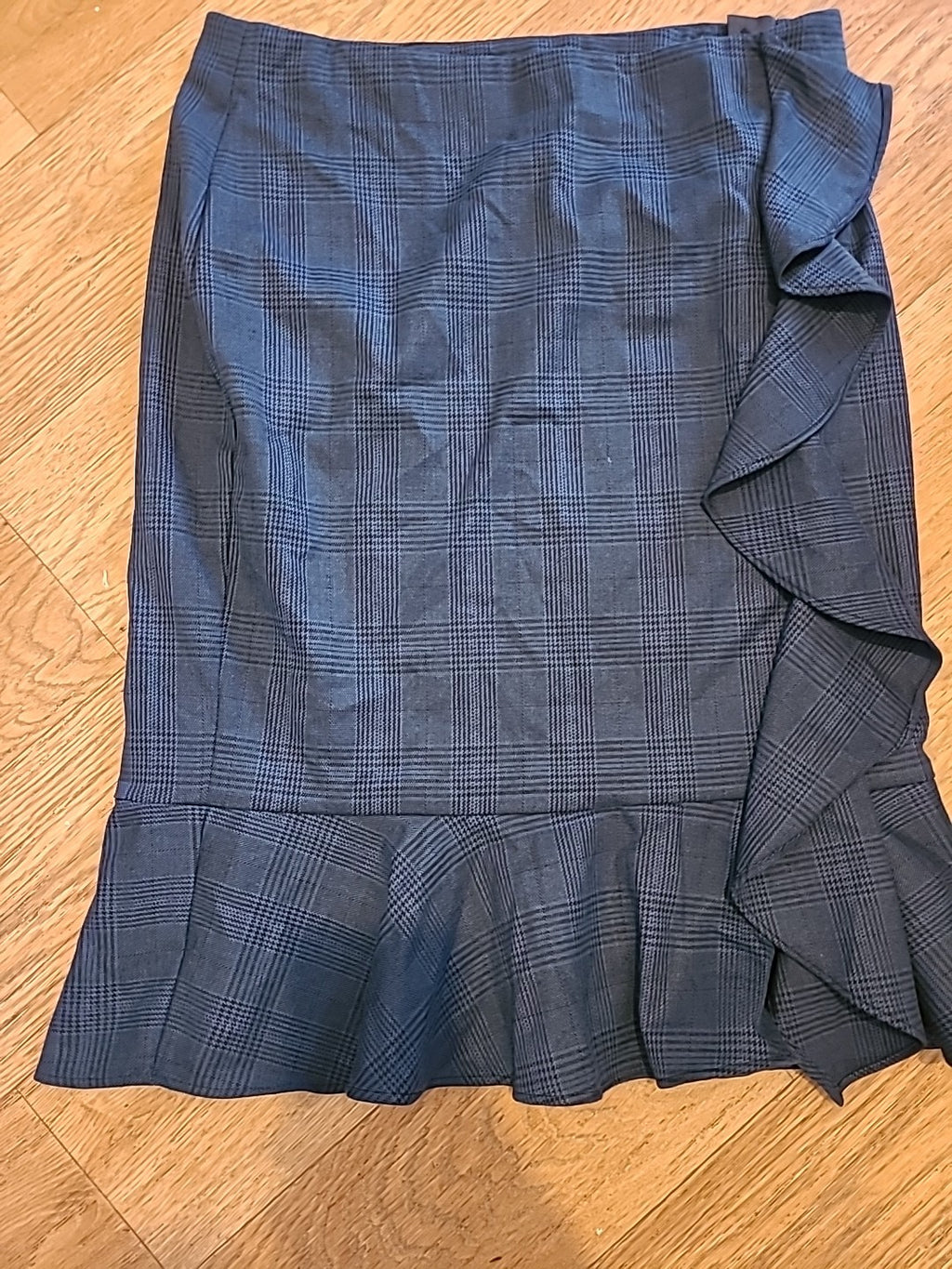 Ladies Marks And Spencer Size 12 Teal Mix Pleat Detail Skirt