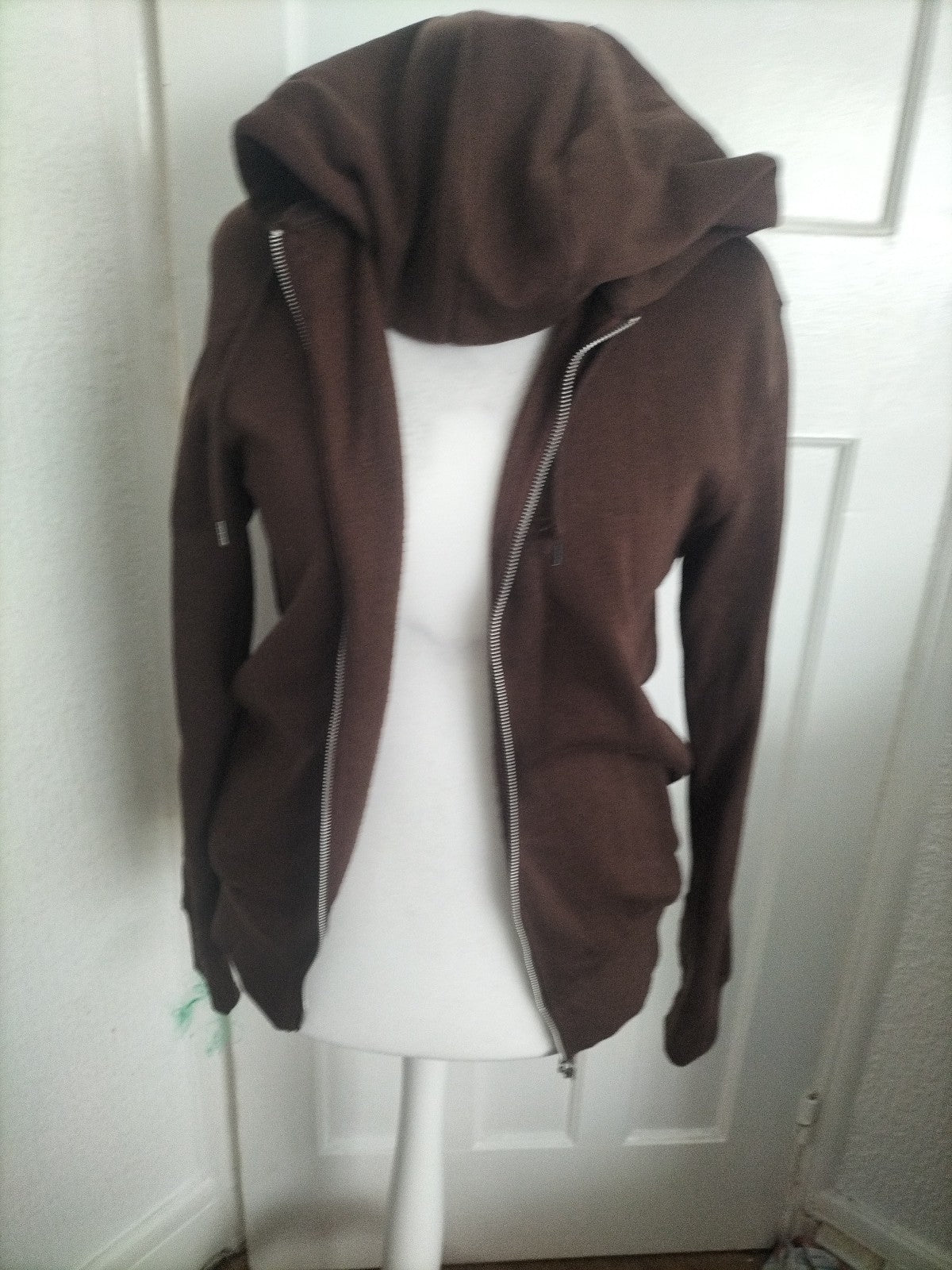 Mens Primark Size Small Brown Hoodie Zipped