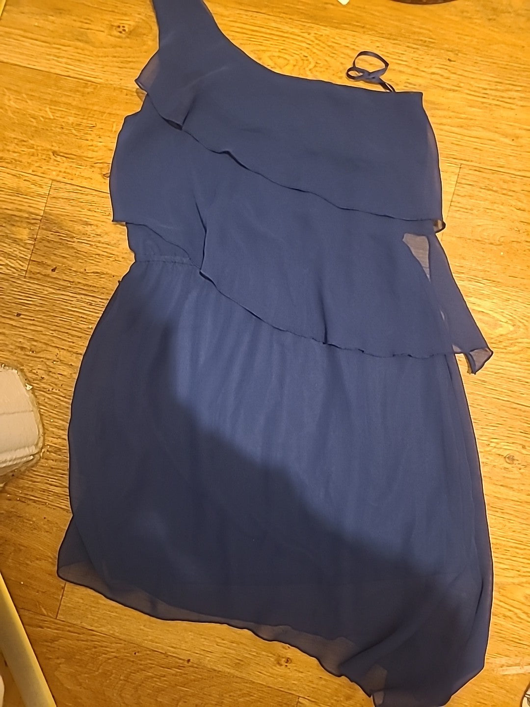 Ladies Rage Size 10 Dark Blue Cold Shoulder Lined Dress