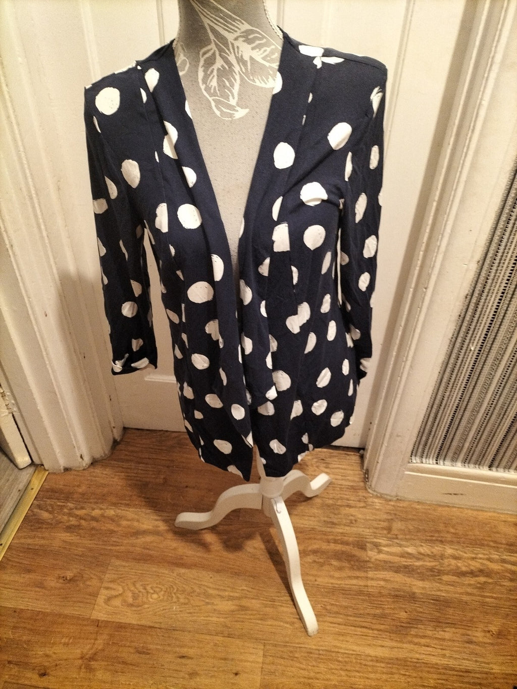 Ladies Roman 10 Spotted Open Cardigan