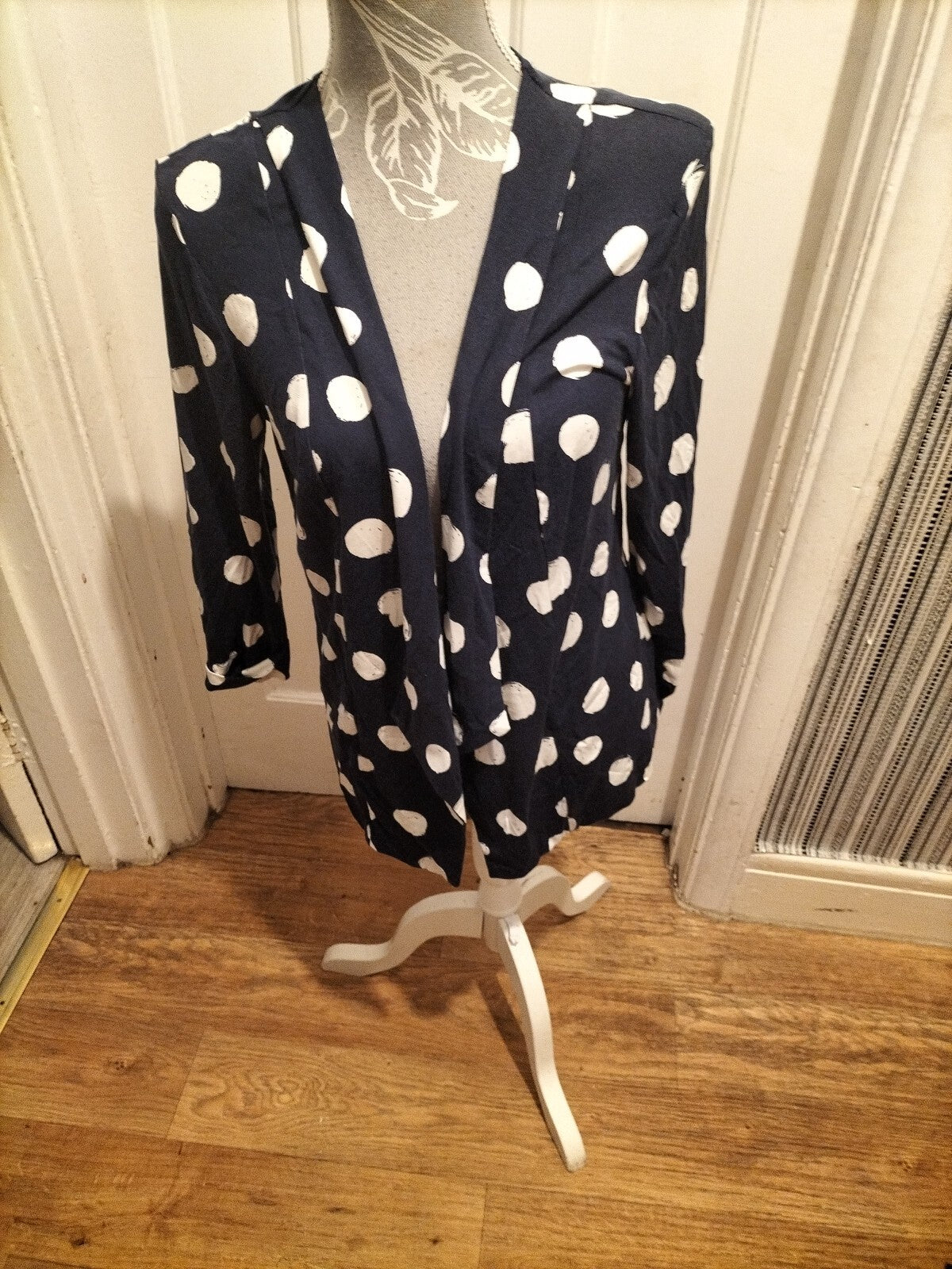 Ladies Roman 10 Spotted Open Cardigan