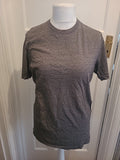 Mens Selected Homme Size Medium Grey Fleck Stripe Short Sleeved Tshirt