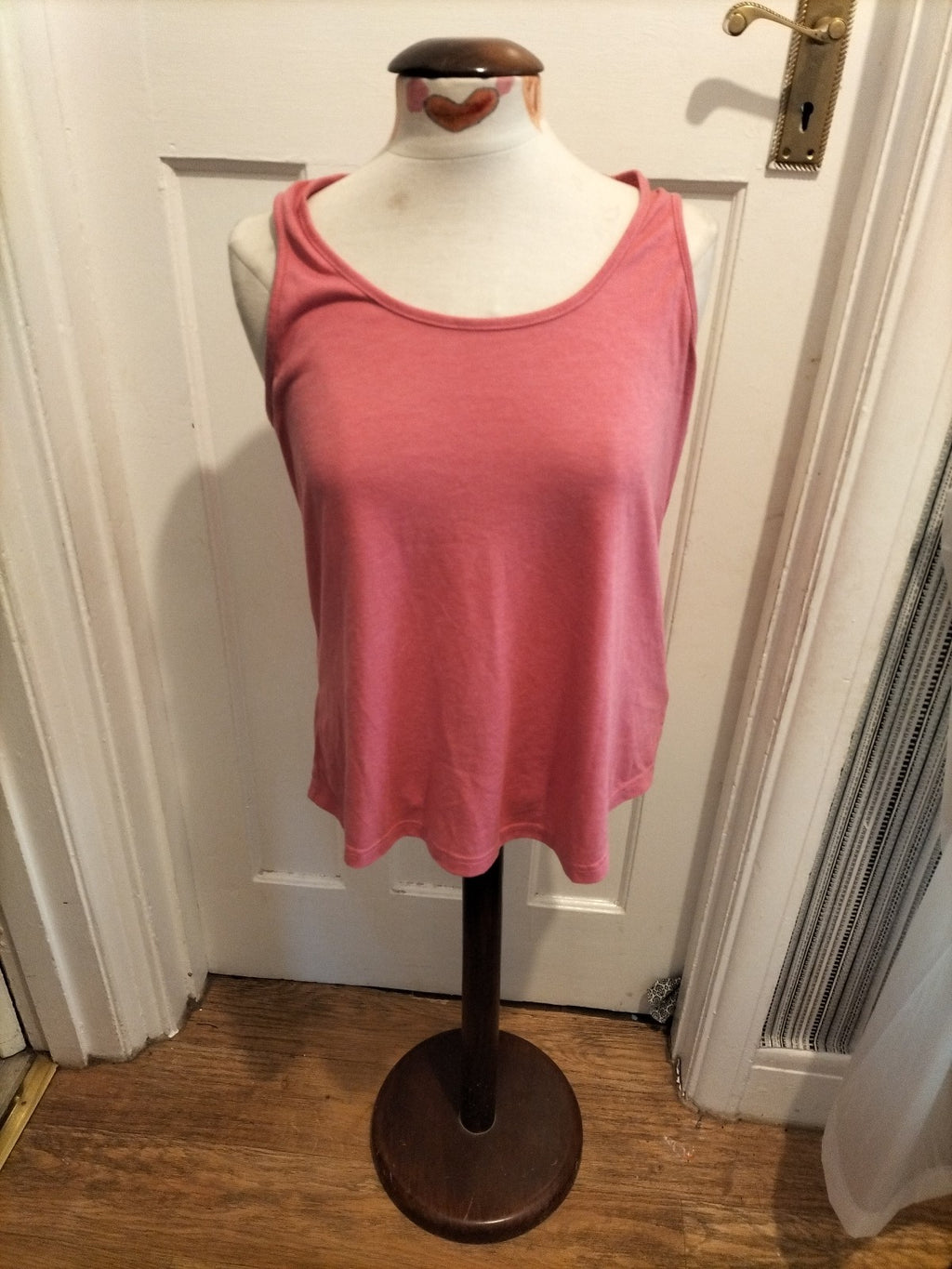 Ladies Shein Size Large Pink Racer Back Sleeveless Top