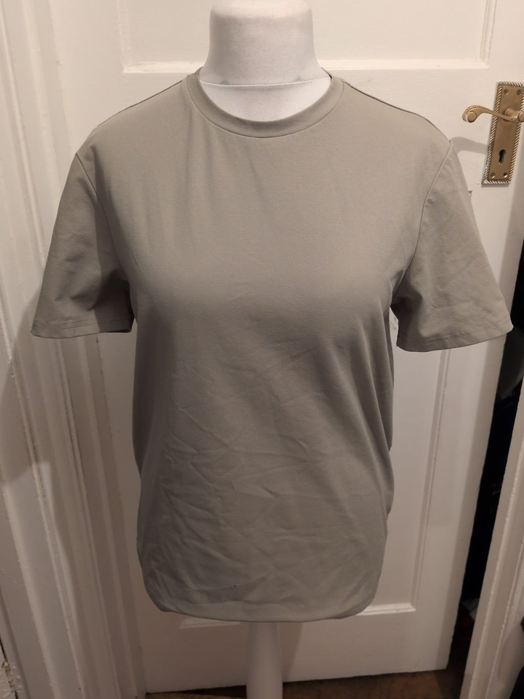 Manfinity Medium Sage Green Short Sleeve T-shirt