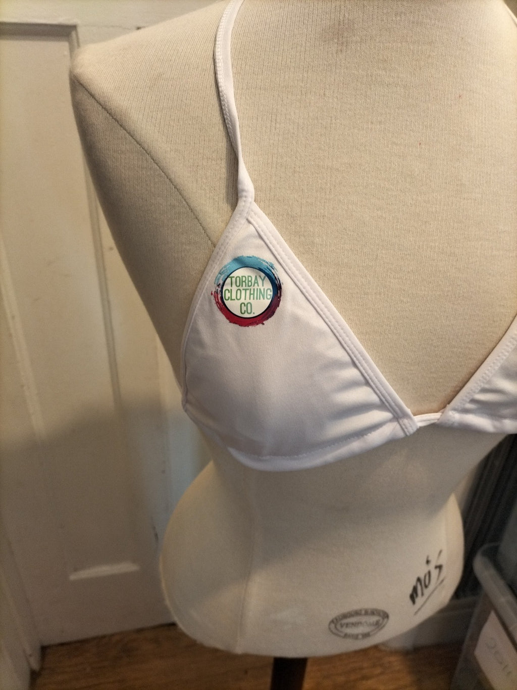 Brand New Torbayclothingco Size Medium White Bikini Set