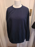 Mens Stars And Stripes Size 2XL Navy Pullover Jumper