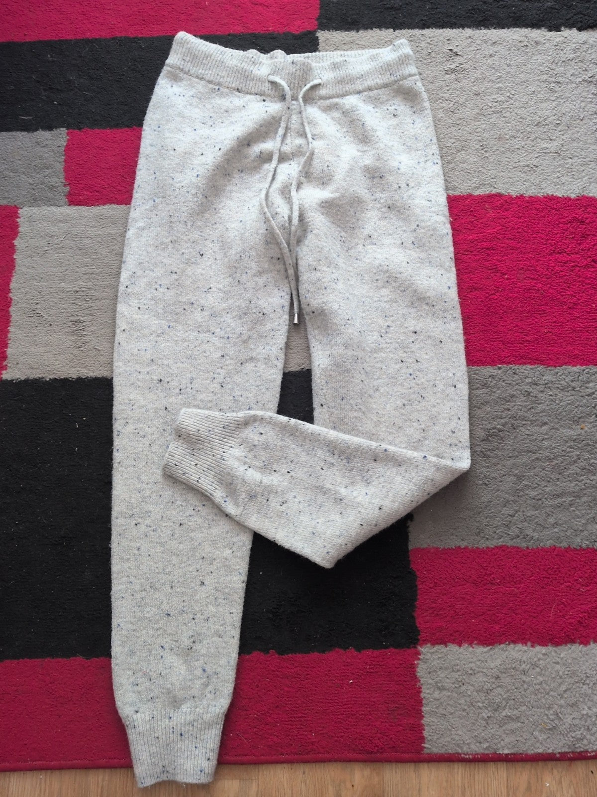 Marks And Spencer Small Grey Flecked Jogger With Drawstring
