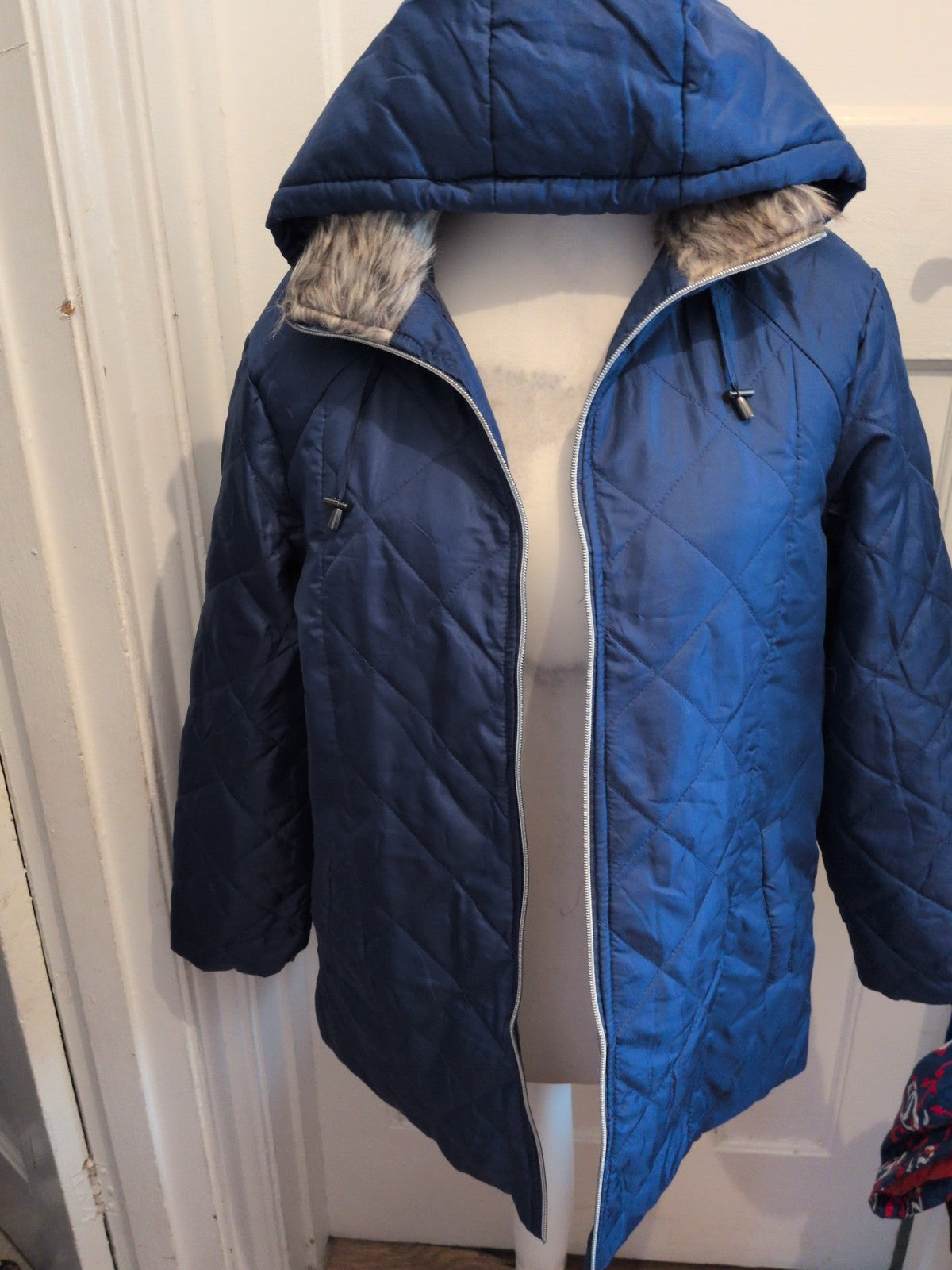 Ladies Anne De Lancay Medium Navy Rain Jacket