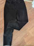 Ladies Denim&Co Size 14 Black Straight Jeans