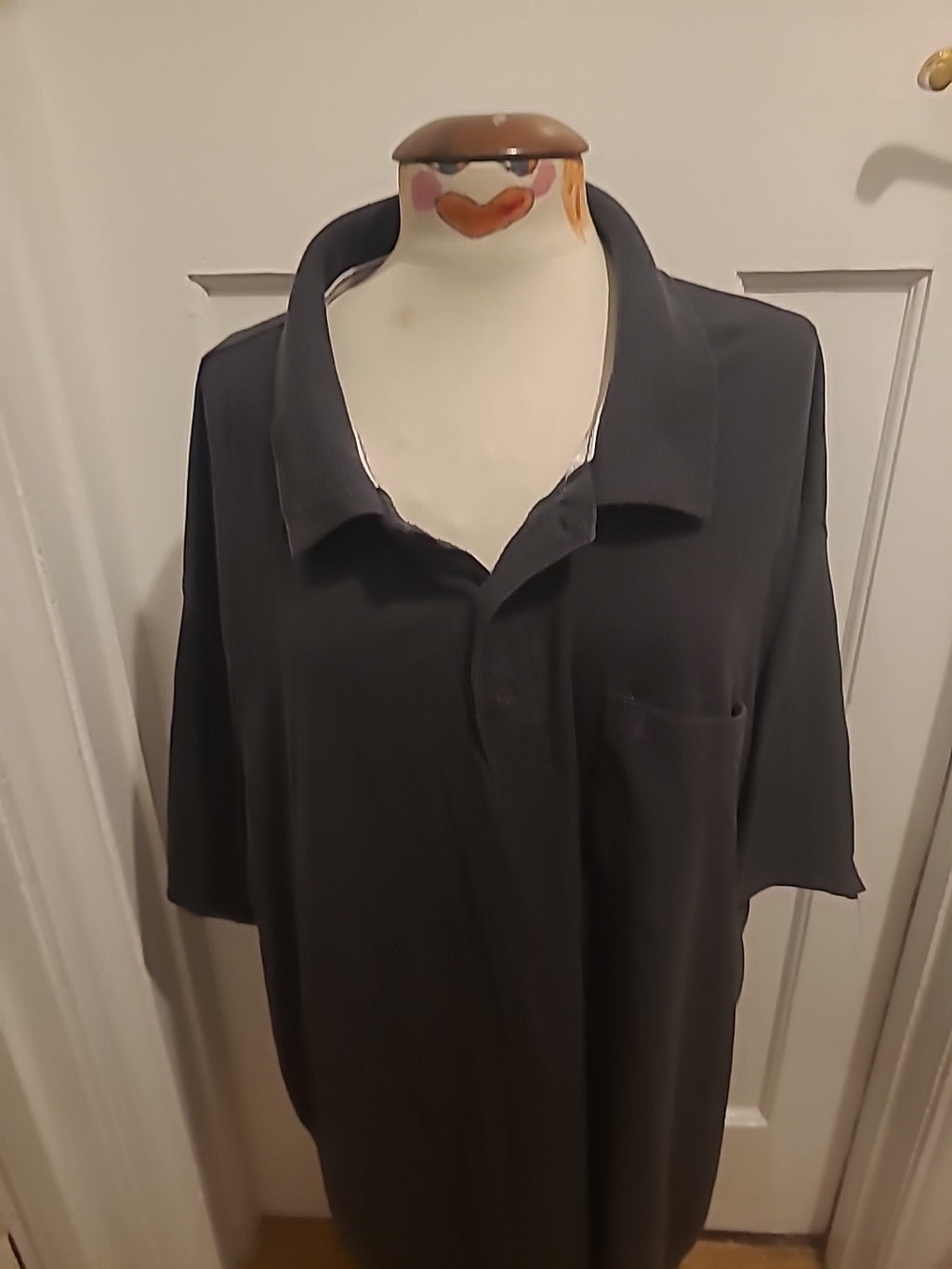 Mens Louie James Size 5XL Charcoal Golf Polo