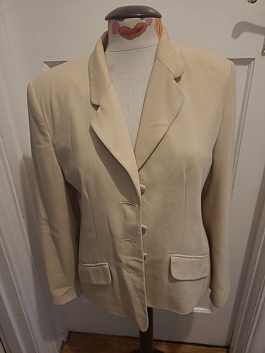 Ladies Debenhams Cream/Beige Long Sleeve Blazer Jacket