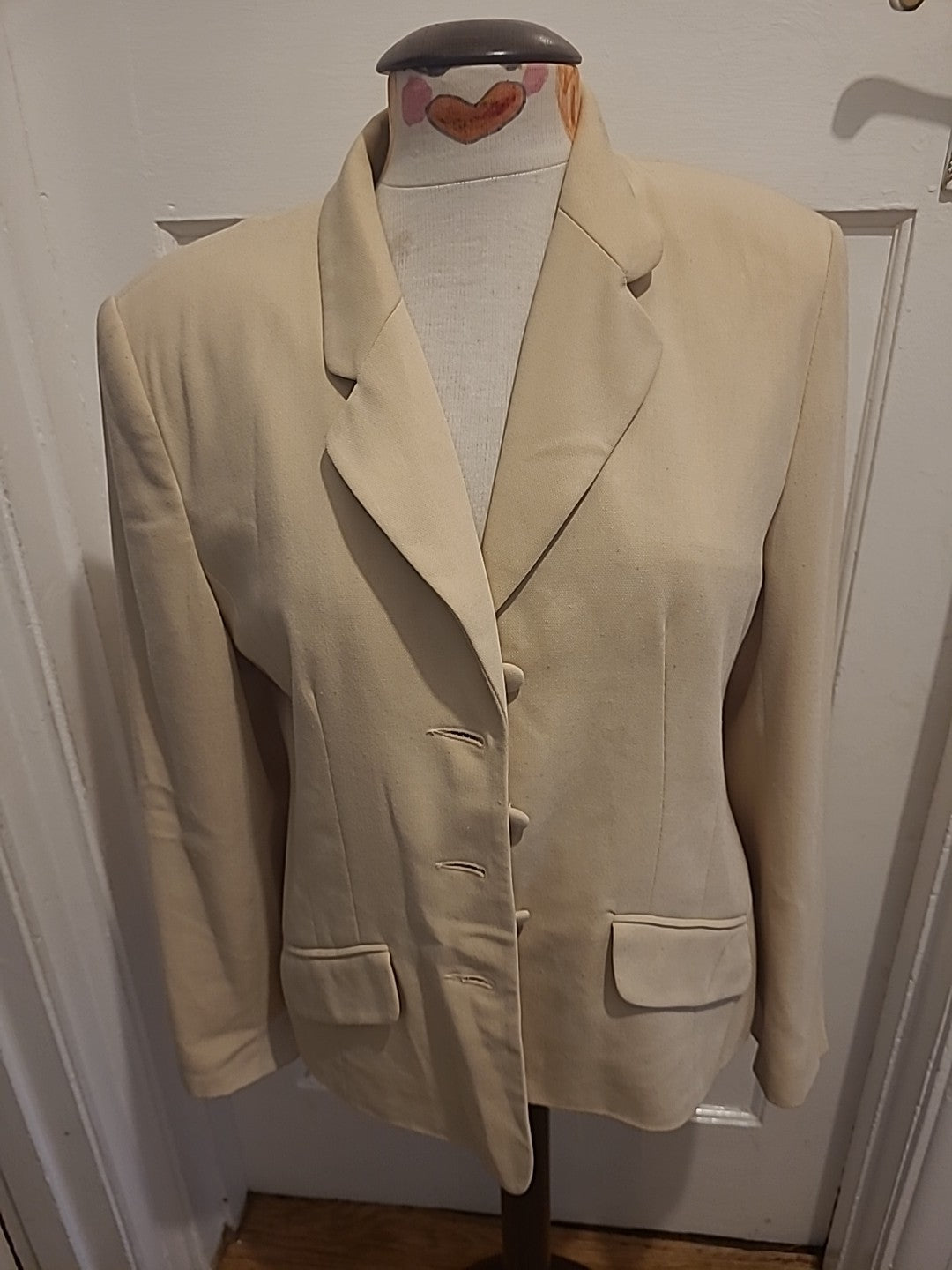 Ladies Debenhams Cream/Beige Long Sleeve Blazer Jacket