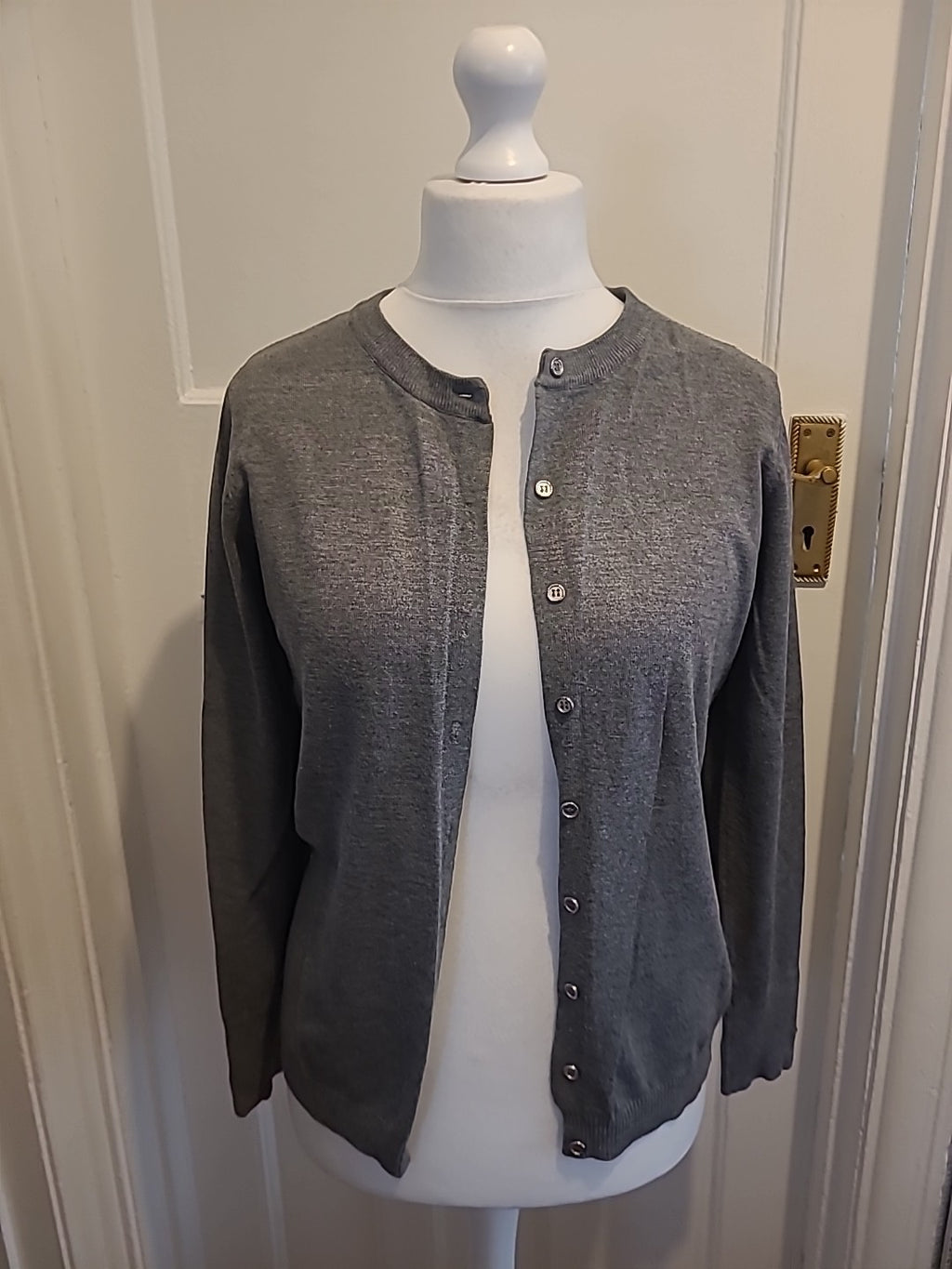Ladies Anonymous Size Small Grey Cardigan