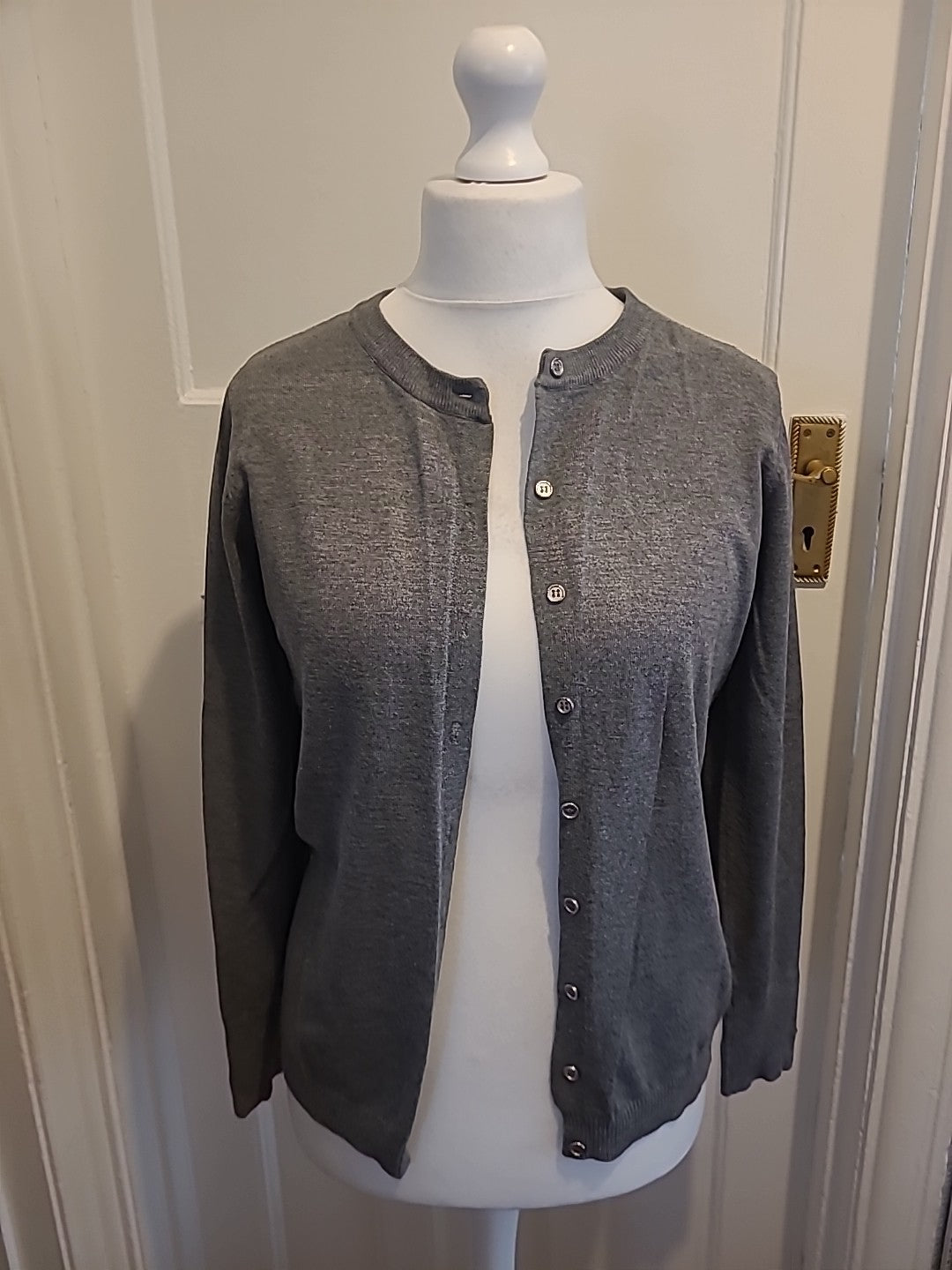 Ladies Anonymous Size Small Grey Cardigan