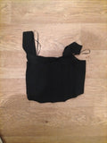 Ladies Primark Size M Black Sleeveless Strappy Boob Tube Style Top