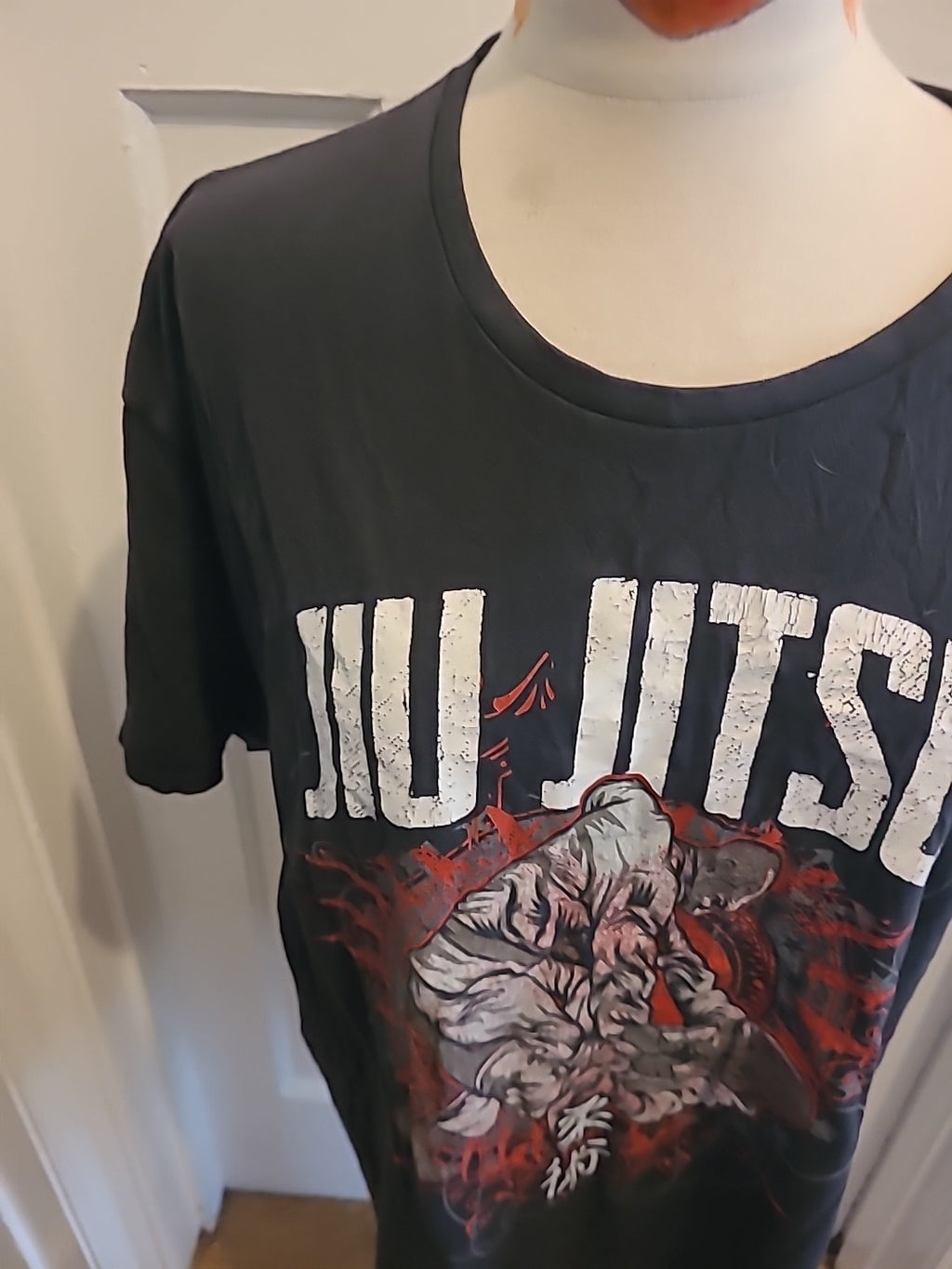 Mens Fruits Of The Loom Size XL Black Ju Jitsu Short Sleeved Tshirt
