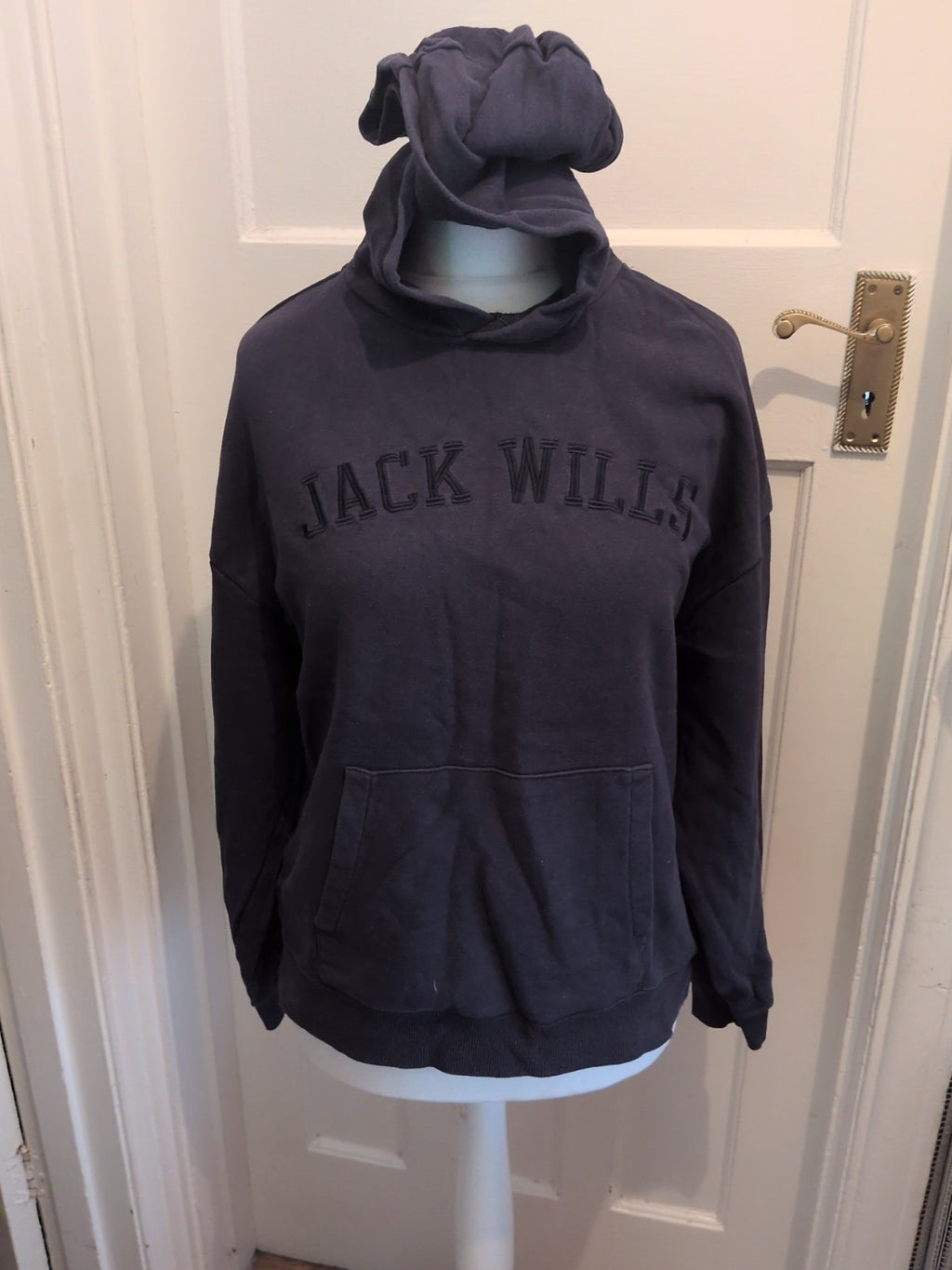 Jack Wills 12 Navy Print Pullover Hoodie