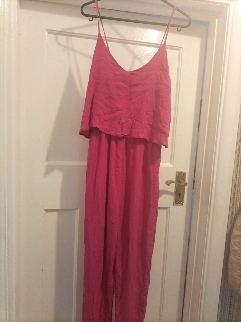 Ladies Primark Size 8 Hot Pink Sleeveless Jumpsuit