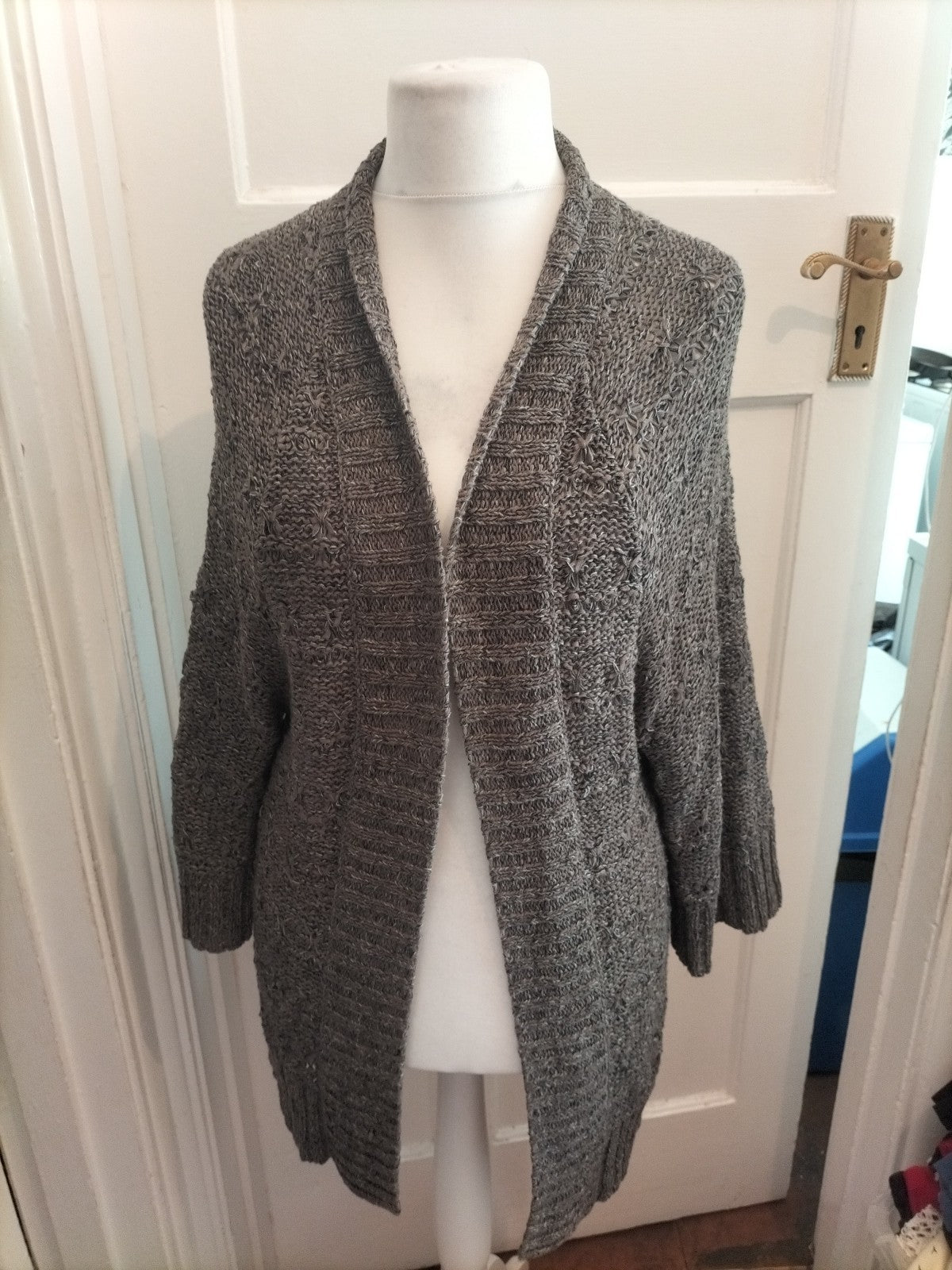 Tu 14 Grey Knitted Cardigan