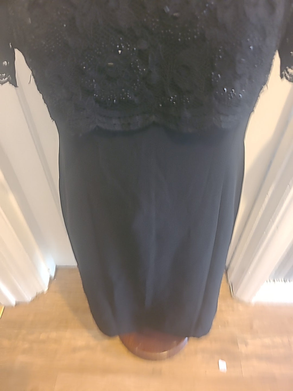 Ladies Eastex Size 10 Black Short Sleeved Dress