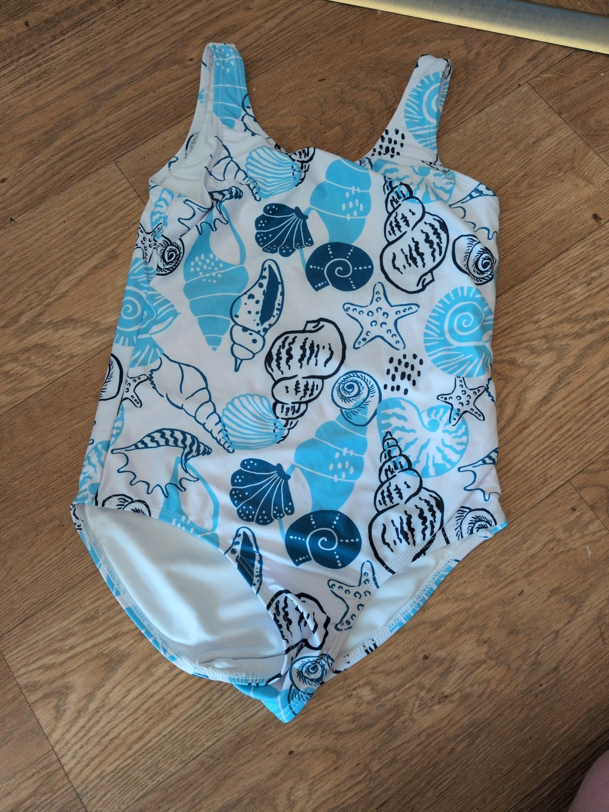 Tu 9 Years Blue White Sleeveless Swimming Costume