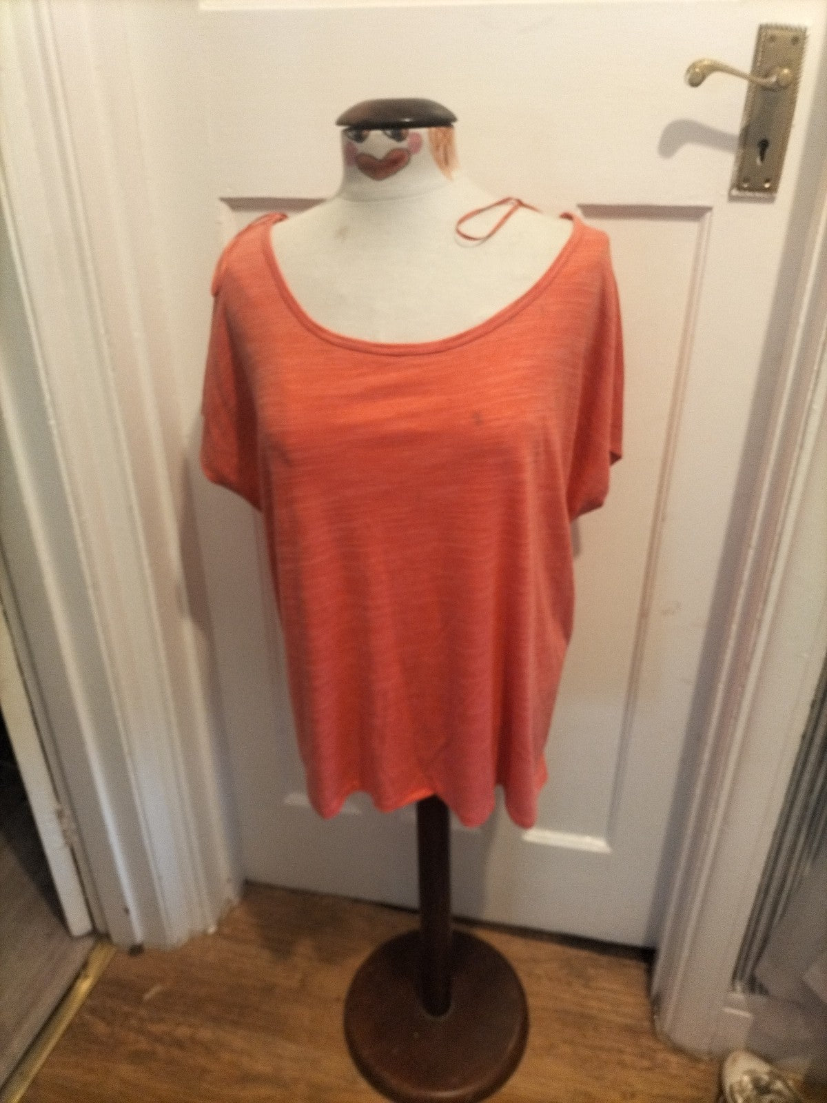 Ladies Souluxe Size XL Coral Short Sleeved Tshirt(Mark On Front)