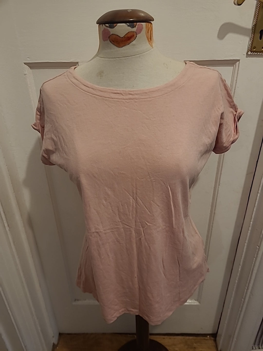 Ladies Next Size 6 Pink Cap Sleeve Tee
