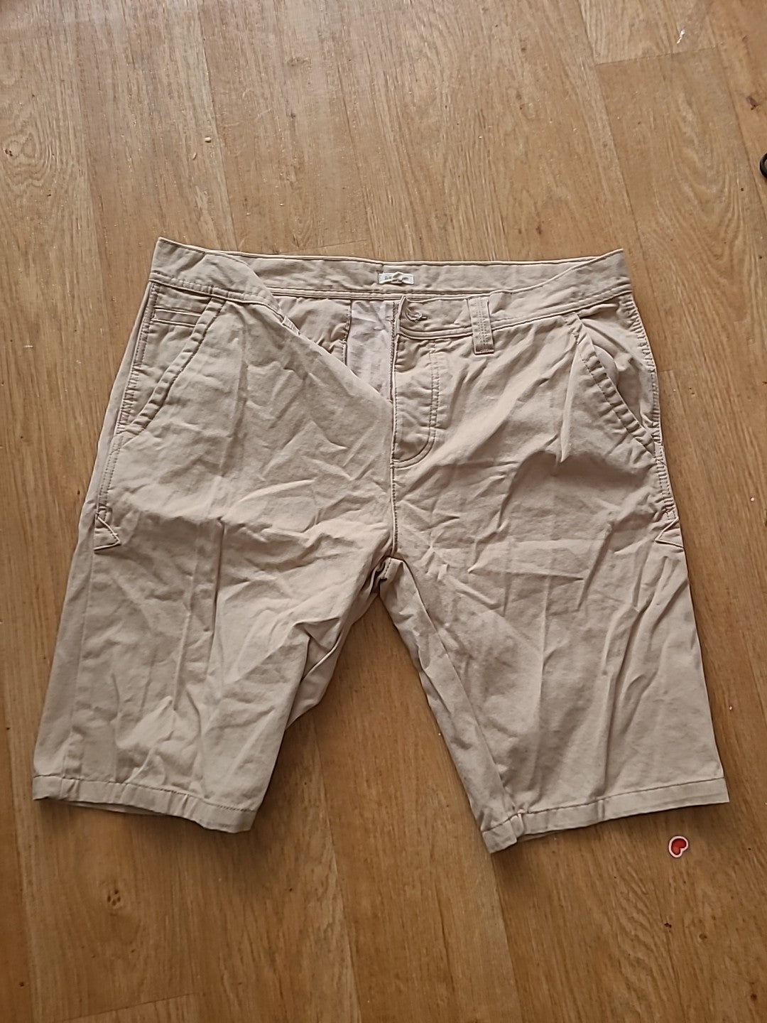 Mens Bellfield Size 36" Stone/Beige Shorts Chino